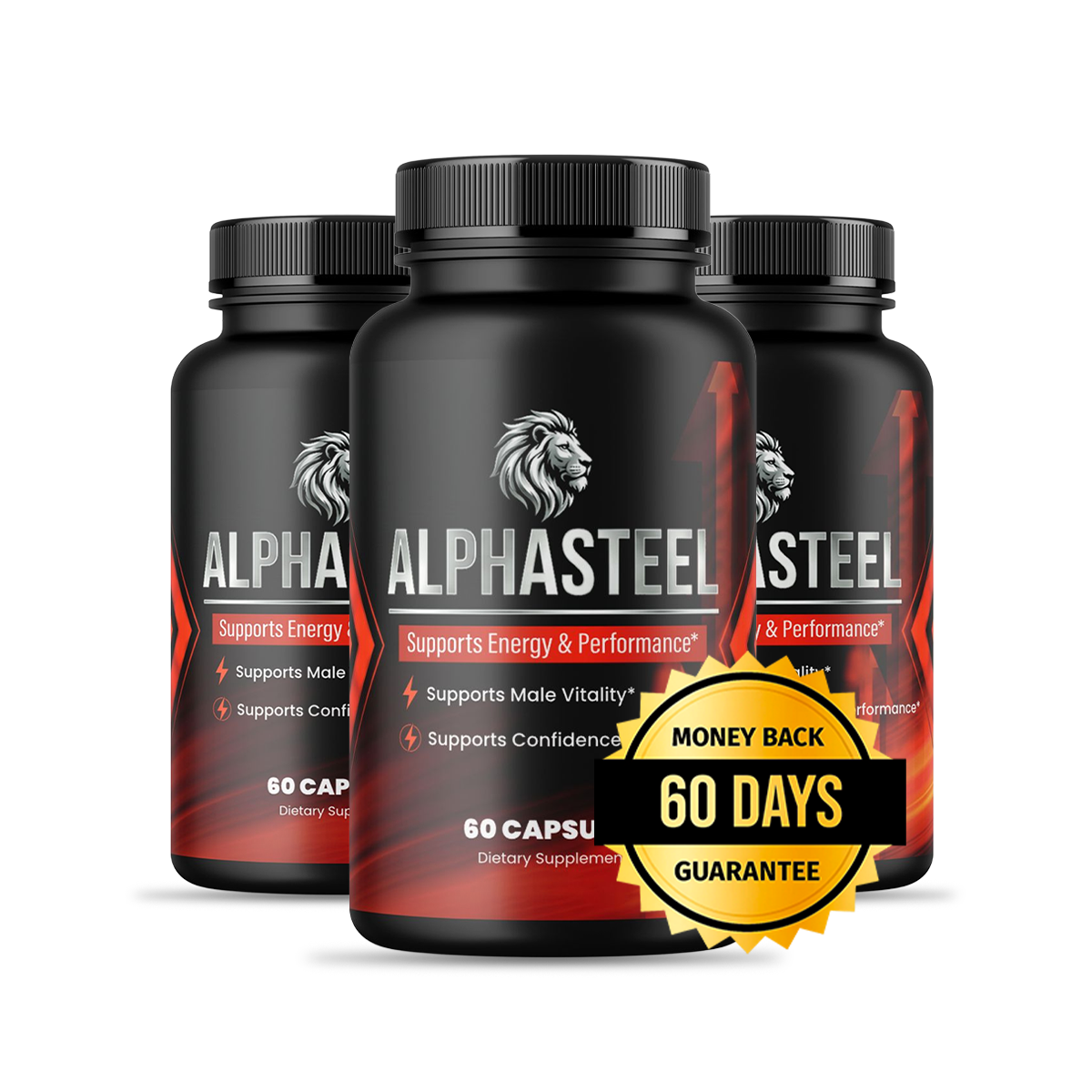 AlphaSteel Supplement - Men's Vitality Support